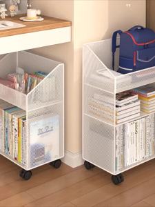 Movable Book Shelf Rack Storage Movable Book Shelf Rack Cabinet Movable Book Shelf Rack Cabinet Movable wheeled cart for home use with multiple shelves for books