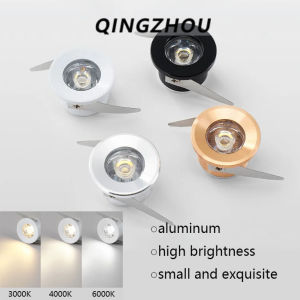 3W Recessed Mini Spotlight Lamp Ceiling Mounted LED Downlight Ceiling Light Silver/Black/White/Gold