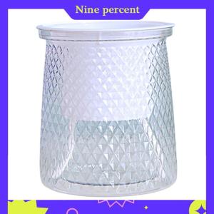 Nine percent Double-layer Self Watering Plant Pot Transparent Plastic Flower Vase Automatic Lazy Potted Flower Pot Hydroponic Flowerpot Decor