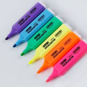 Children Day Gifts GuangBo Highlighter Pen Green/Yellow Students Colored Pen to Mark and Graffiti Key Marker Pen Eye Care Fluorescent Pen