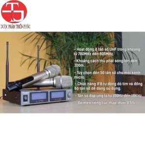 Micro không dây Musicwave HS-1700 - Hàng Chính Hãng sóng nhạc 2024 - Công Ty Thiên Phúc