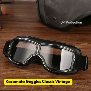 Kacamata Goggles Classic Anti UV Vintage Motor Retro Harley UV Protection 812 Keren BR136