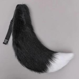 Adjustable Belt Furry Tail Kawaii Wolf Dog Tail Cosplay Accessories Party 70cm  Cosplay Costume Props Girl Faux Fur Tail