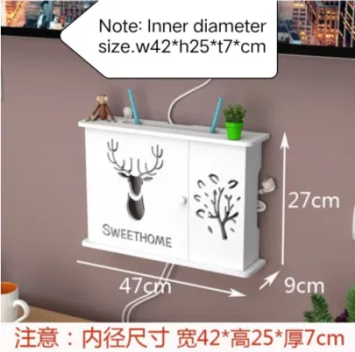 (Ready Stock) Multifunctional Wireless Router Wire Socket Organizing Storage Box Modem Storage Box