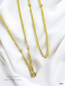 สร้อยคองานหุ้มผิวทองคำแท้ 24k หนาพิเศษ งานพรีเมียม สวยเทียบทองแท้