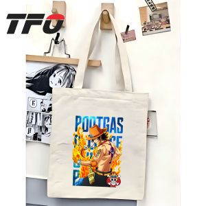 TFO Tote Bag One Piece the Straw Hat Pirates Monkey D. Luffy Versatile Ideal for College School