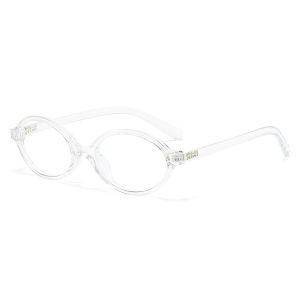 Teybren Small Frame Retro Glasses UV Resistant Sunglasses Fashion Oval Frame Optical Glasses