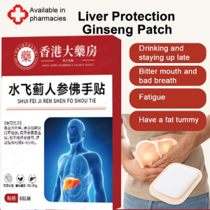 Milk Thistle Ginseng Liver Detox Patch Buddha Plaster for Liver Nourishing Stay Up Late Liver Protection Patch