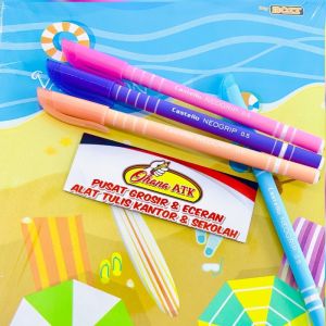 1pack Pulpen Bolpen Bolpoint Standard Castello Neogrip Anti Macet