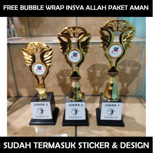 Piala Lomba Juara 1 2 3 bisa (MODEL FMR) kostum "TROPY costum" (bisa satuan juga) PIALA LOMBA KEJUARAAN PIALA 17 AN PIALA AGUSTUSAN BISA SET DAN BISA PER PCS Trophy Lengkap Stiker free design sticker dan free sticker