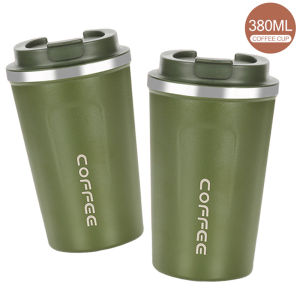 (Mua 1 Tặng 1) Ly giữ nhiệt Coffe Holic inox 304 380ML/510ML chống tràn ly ống cafe đựng nước lạnh