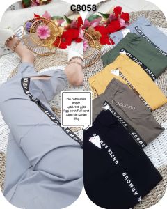 BEST SELLER - CELANA PANJANG JOGER FASHION IMPORT TERBARU 8058 LIS UA / SIMPEL KASUAL KEREN / ALL SIZE 1205