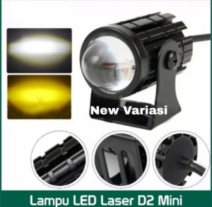 Lampu Tembak Laser Led Mini 2 Warna - Lampu Tembak Sorot Foglamp Mini D2 Laser Gun
