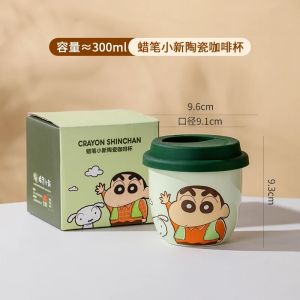 Cartoon Anime Crayon Shin Chan Mug 300ml Cute Ceramic Coffee Breakfast Milk Cup Water Cups Kitchen Utensil For Boys Girls Gifts2026