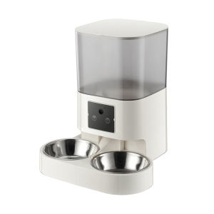 SG【Ready Stock】SmartVision Pet Feeder with HD Camera Translucent Remote Video Monitoring Smart Feeder