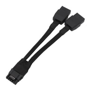 2x 8Pin To 16Pin GPU Power Adapter Cable 600W 12VHPWR Connector For RTX4090 Graphics Cards With Gold Plated Terminals