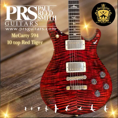(Available) PRS Paul Reed Smith 10 Top McCarty 594 Red Tiger Electric Guitar Core Model with Hardcase Made In USA