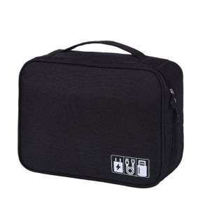 Travel portable gadget storage bag with zipper digital electronic products USB data cable waterproof storage bag