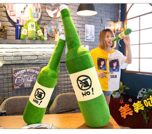 Gối ôm chai rượu soju hàn quốc độc đáo siêu mềm mịn (30cm---150cm) thú bông hình chai rượu 3d cao cấp hàng xịn loại 1