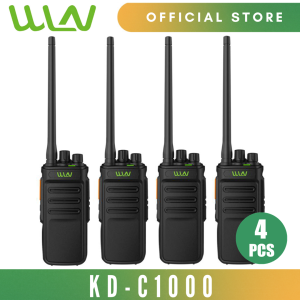 WLN KD-C1000 10W 16 Channel UHF 400-470MHz Two-Way Walkie Talkie Radio- SET OF 4