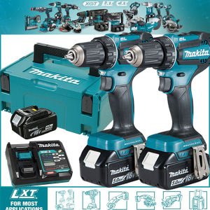 DISKON TERBESAR !Kamolee Premium Makita Versi 21V Brushless Pengisian 10 Mm/13 Mm portabel Obeng Bor Listrik Alat Listrik