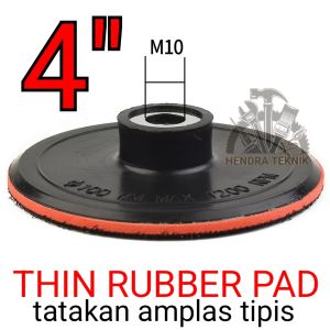 TATAKAN AMPLAS 4" TIPIS BANTALAN BULAT KRETEKAN VELCRO PAD 4DIM 100MM TATAKAN BULAT PAD TANPA LEM GRINDA 4IN MURAH