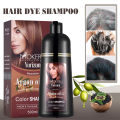 READY STOK !!! MOKERU Color Shampoo Argan Oil Dye Hair / Sampo Semir Herbal Alami 500ml. 