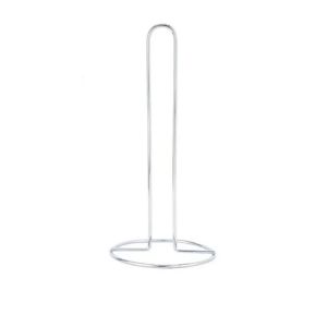 Black/Silver Roll Paper Towel Holder One-handed Tear Free Standing Vertical Napkins Rack Simple Stainless Steel Tissue Stand for Home
