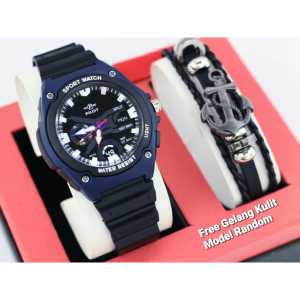 PROMO AKHIR TAHUN - JAM TANGAN PRIA SPORTY /JAM TANGAN FASHION COWOK MODEL ANALOG ANTI AIR - COD