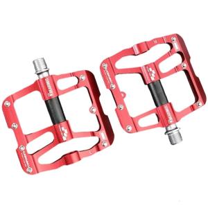 Bike Pedals Professional Mountain and Road Bike Flat Pedal with Sealed Bearing Wide Paltform and Light Weight