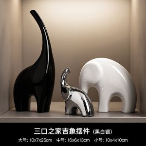 Modern Ceramic Home Decorations for Living Room Bookshelf Decor Figurines Desk