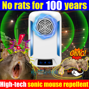 💥No rats for 100 years!🔥rat repellent ultrasonic 2025High-tech sonic mouse repellent halau tikus Intelligent Ultrasonic 老鼠驱赶器Mouse Repeller pest repeller 360°full 100% ultrasonic killing Ultrasonic mouse repellent No noise safe and no radiation