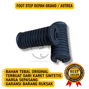FOOTSTEP DEPAN UNIVERSAL GRAND/ASTREA SEPASANG WARNA HITAM BAHAN KARET TEBAL