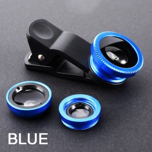 3in1 Fisheye Wide Angle Micro Camera for Xiaomi Redmi 3IN1 Zoom Fish Eye Len on Smartphone es with Phone Clip
