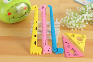 Perlengkapan Sekolah Anak Set 4 in 1 - Penggaris Motif Jerapah