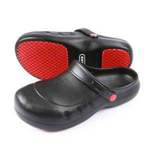 VINCENT Steel Toe Chef Clogs Shoes for Men Women Oil-proof &Slip Resistant Kitchen Cook Shoes Formal Safety Work Shoes for Chef Professional Hospital Medical Nurse Slippers