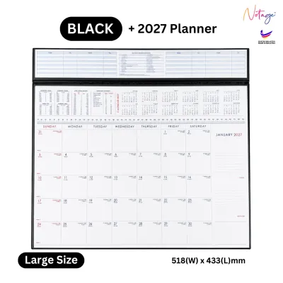 [Large] Table Planner 2027 PVC Diary For Large Planner Meeting Professional Monthly Calendar desk organizer office planning stationery