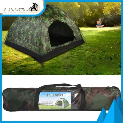 LIXADA Outdoor Camouflage UV Protection Waterproof Big Tent for Family Camping Hiking