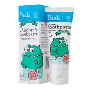 Buds Childrens Toothpaste Green Apple with Xylitol 50ml (EXP 02/2025)