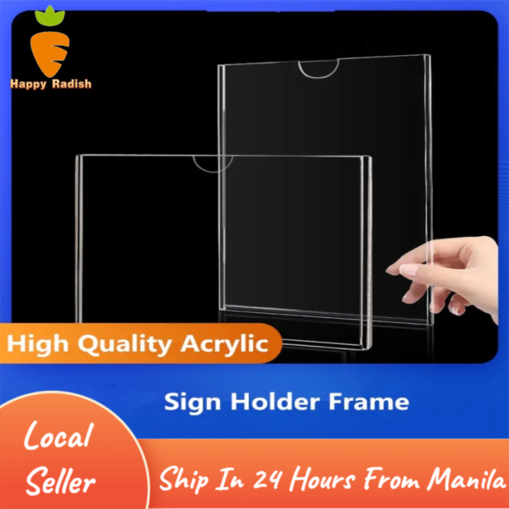 A4 A5 Simplicity Clear Acrylic Display Frame Photo Display Permit ...