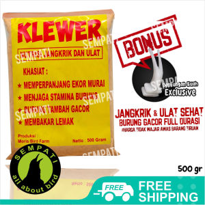 SEMPATI FREE GANTUNGAN BUAH Pakan Jangkrik Klewer Makanan Jangkrik Ulat Pakan Burung Murai Gantangan Ekor Panjang Gacor Klewer 500 Gram Makanan Nutrisi Jangkrik Ulat Pakan Indukan Ternak Murai Batu Anis Kacer