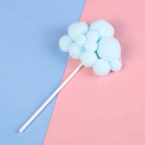 AN Cake topper awan 3D pompom / Hiasan cake awan cloud pompom bola bola leisurera COD