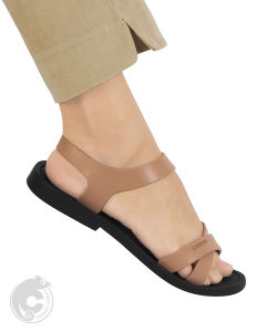 NES Official Camou Sandal Kondangan Wanita Vara Krem Kualitas Premium Nyaman Dipakai Sehari Hari