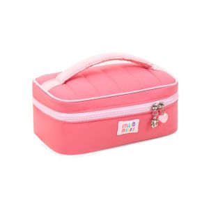 AN249 Solid Color Contrast Color Cosmetic Bag Handbag Macaron Color Toiletries Bag Travel Wash Bag Korean Style Fresh Makeup Bags Girls