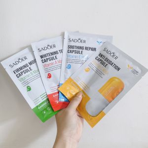 100 Mặt nạ VITAMIN SADOER trẻ hoa da giảm lao hóa dưỡng ẩm cấp nước và Vitamin dưỡng chất giảm mụn giảm thâm trắng da thu nhỏ lỗ chân lông đẹp da