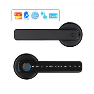 [SG Seller] Tuya Digital Door Lock Bluetooth Fingerprint Door Lock Door Knobs Door Handle Home Anti-theft Combination Lock Electronic Smart Door Lock