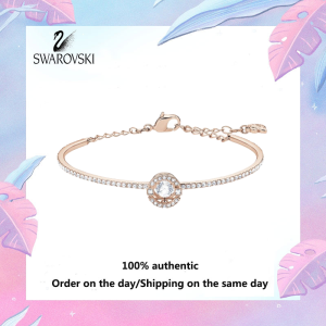 💖 Swarovski 💖 Womens Fashion Rose Gold White Diamond bracelet 5497483 Glitter Dance bracelet Valentine gift Birthday gift