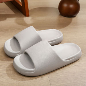 Thick-Soled Slippers For Men And Women Summer Bathroom Shower Slippers Japanese And Korean Style Silent Soft-Soled CoupleS Home Slippers Non-Slip