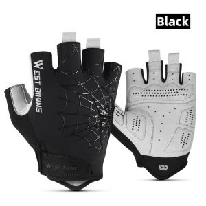 Tây đi xe đạp găng tay đi xe đạp chống sốc hở ngón găng tay đi xe đạp thoáng khí Găng tay xe máy thiết bị thể thao ngoài trời