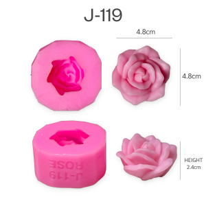 แม่พิมพ์ขนม กุหลาบ 3มิติ กุหลาบวาเลนไทน์ สวยทุกแบบ ทำวุ้น ทำขนมได้ J-119